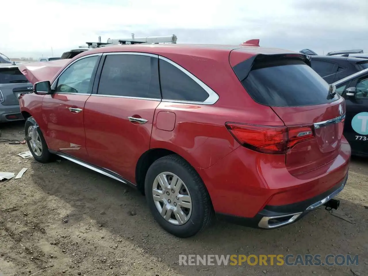2 Photograph of a damaged car 5J8YD4H57LL020734 ACURA MDX 2020