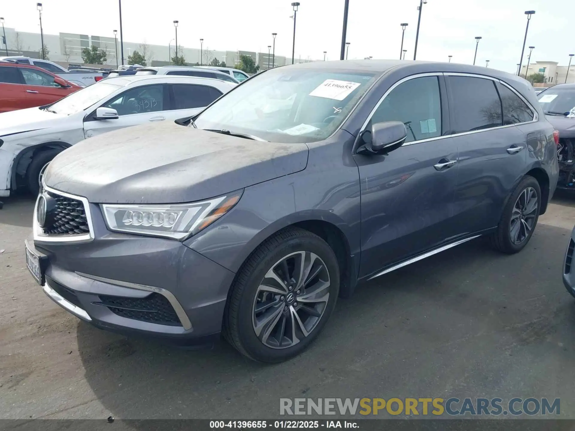 2 Photograph of a damaged car 5J8YD4H59LL002218 ACURA MDX 2020