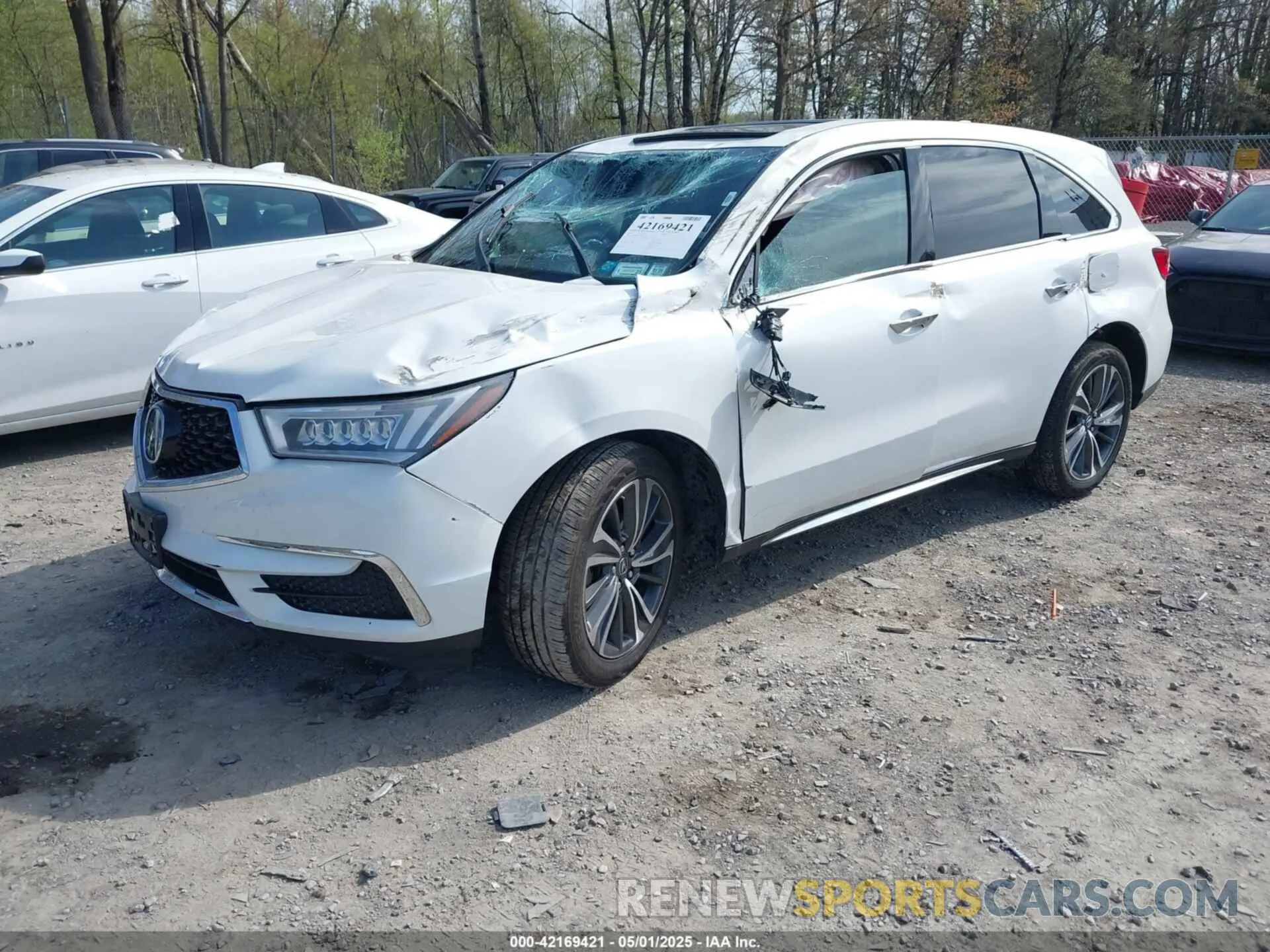 2 Photograph of a damaged car 5J8YD4H59LL002350 ACURA MDX 2020
