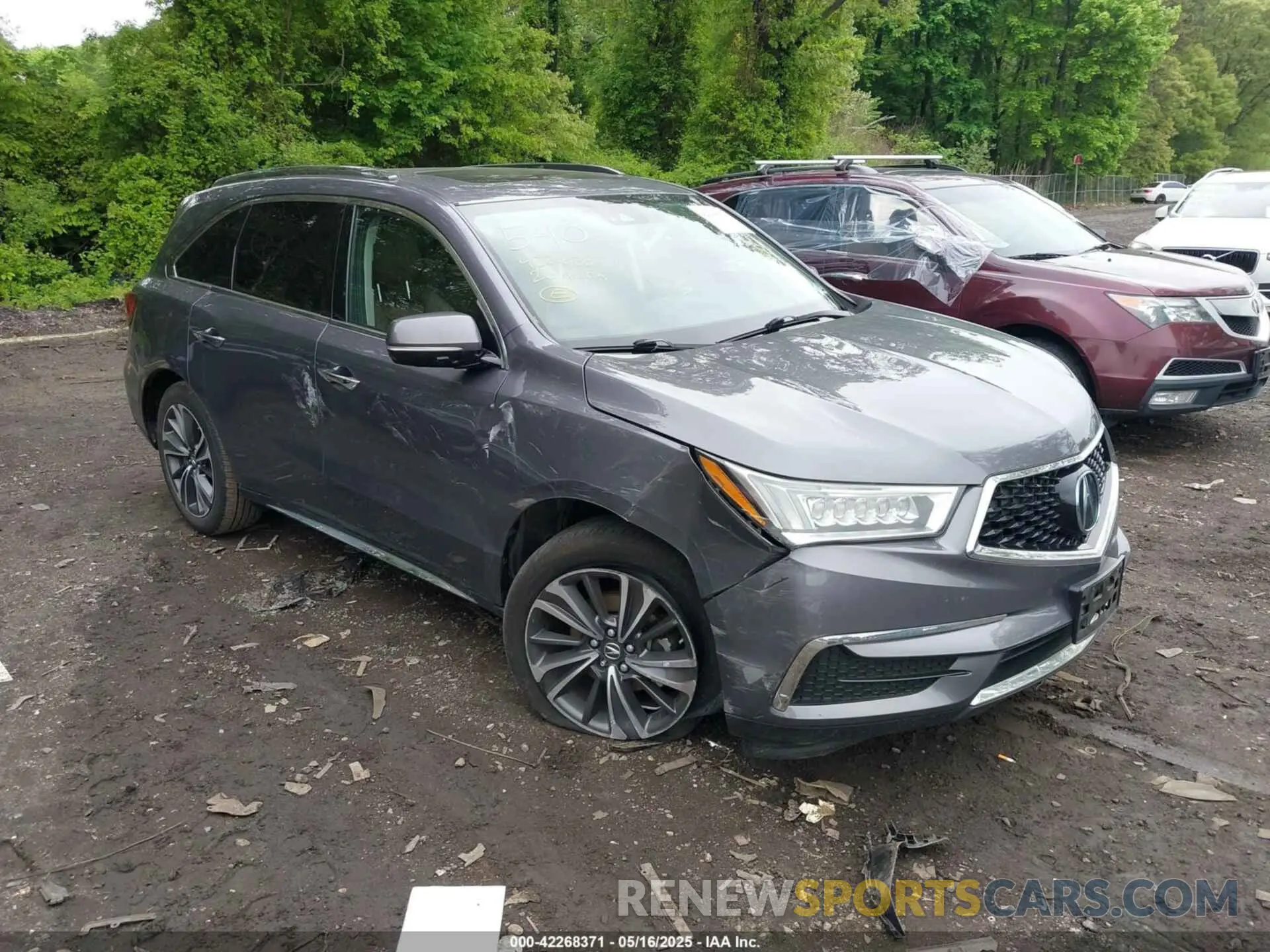 1 Photograph of a damaged car 5J8YD4H59LL033422 ACURA MDX 2020