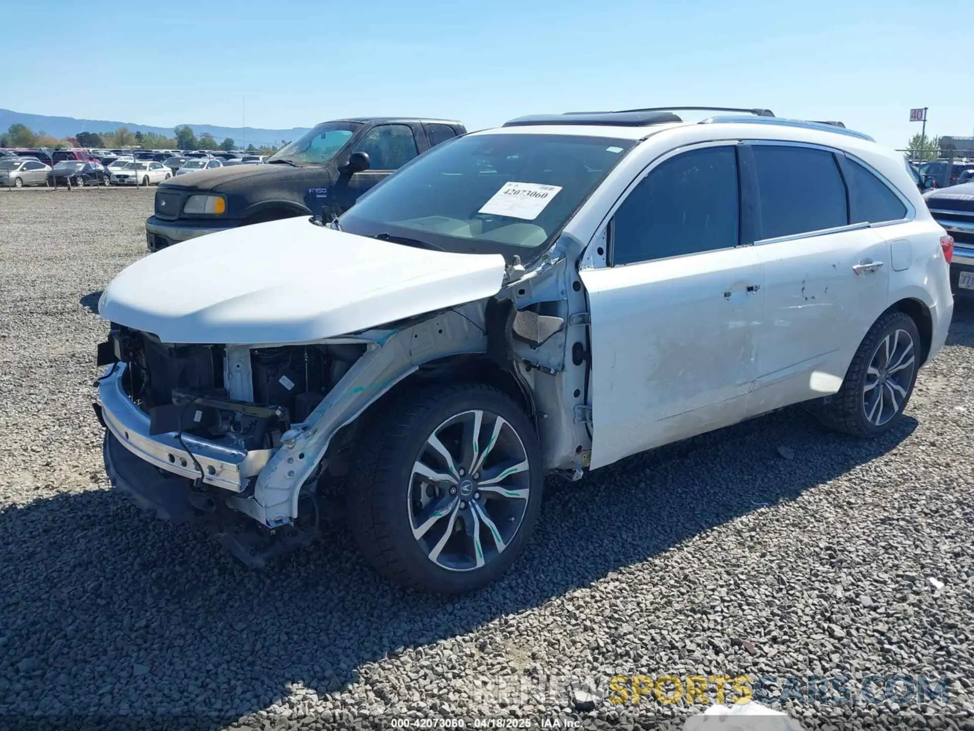 2 Photograph of a damaged car 5J8YD4H84LL028655 ACURA MDX 2020