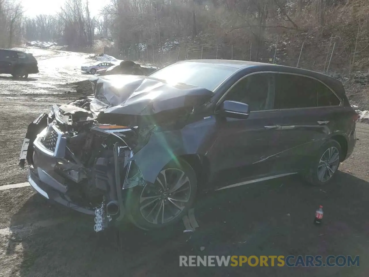 1 Photograph of a damaged car 5J8YD7H58LL001577 ACURA MDX 2020