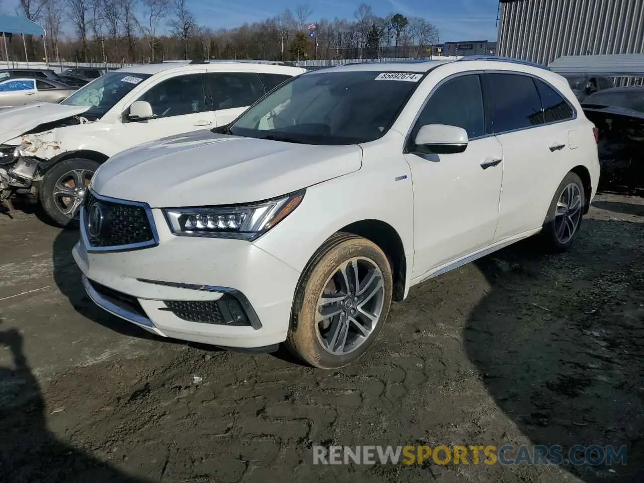 1 Photograph of a damaged car 5J8YD7H72LL000992 ACURA MDX 2020