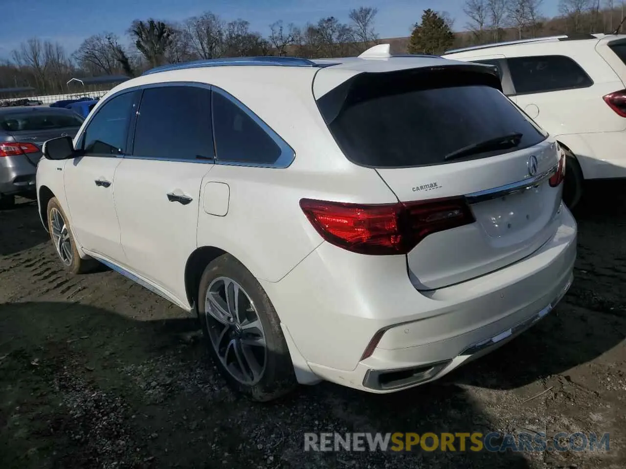 2 Photograph of a damaged car 5J8YD7H72LL000992 ACURA MDX 2020