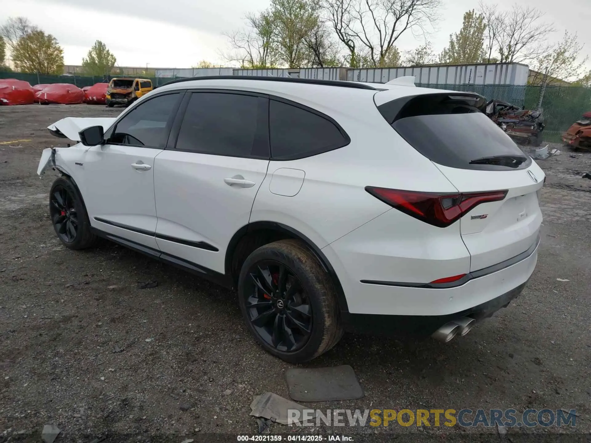 3 Photograph of a damaged car 5J8YD8H82NL001478 ACURA MDX 2022