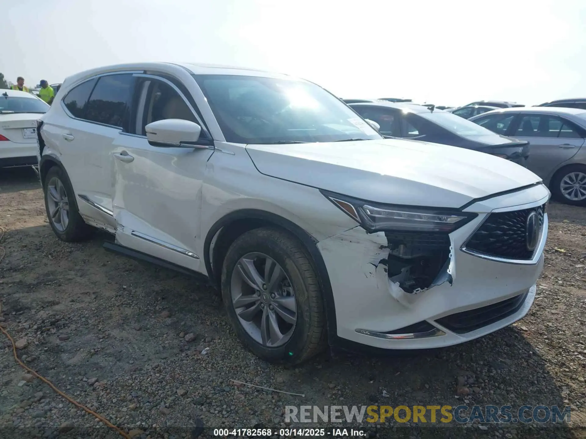 1 Photograph of a damaged car 5J8YD9H31NL000493 ACURA MDX 2022