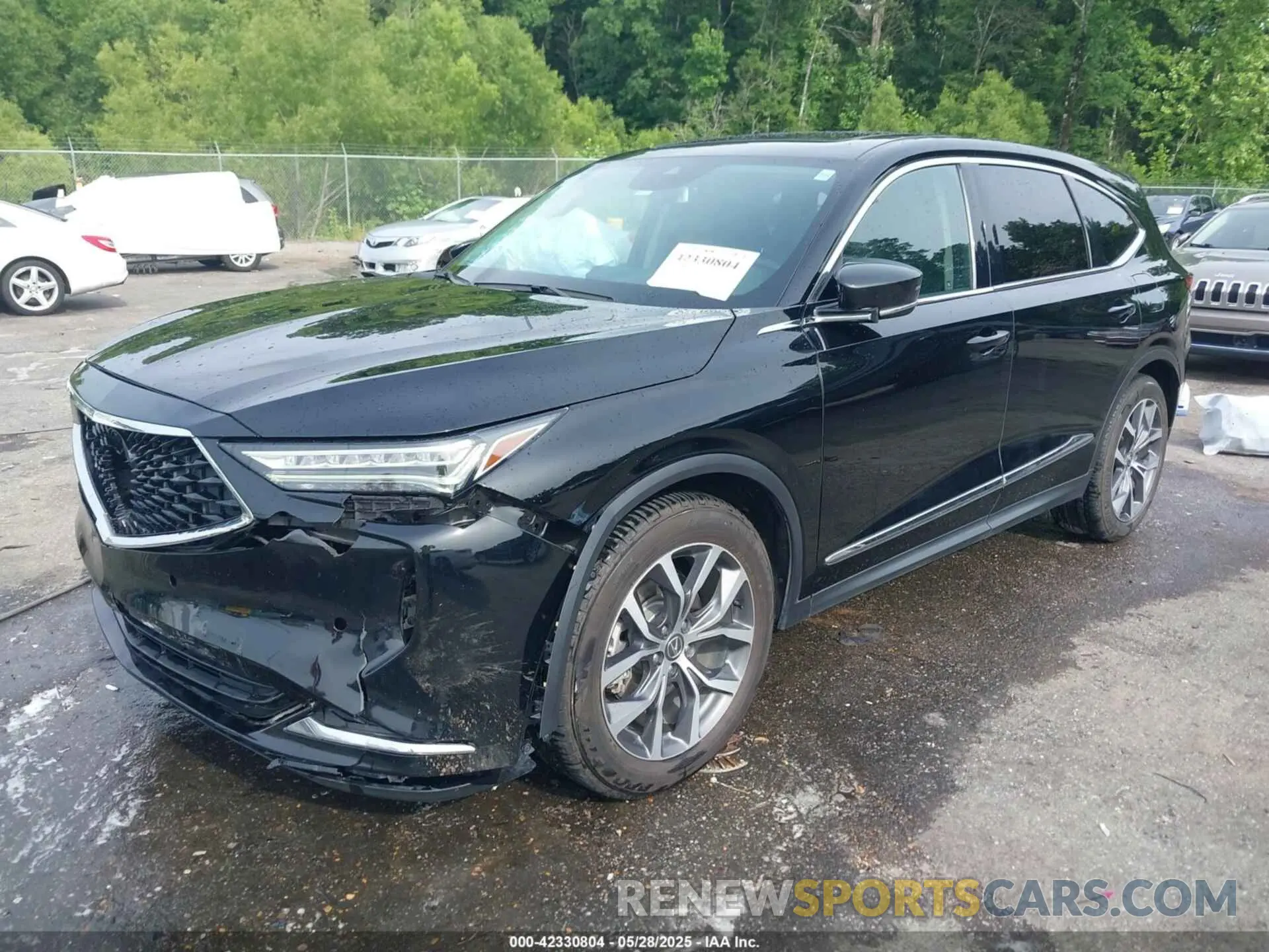 2 Photograph of a damaged car 5J8YD9H40NL003233 ACURA MDX 2022