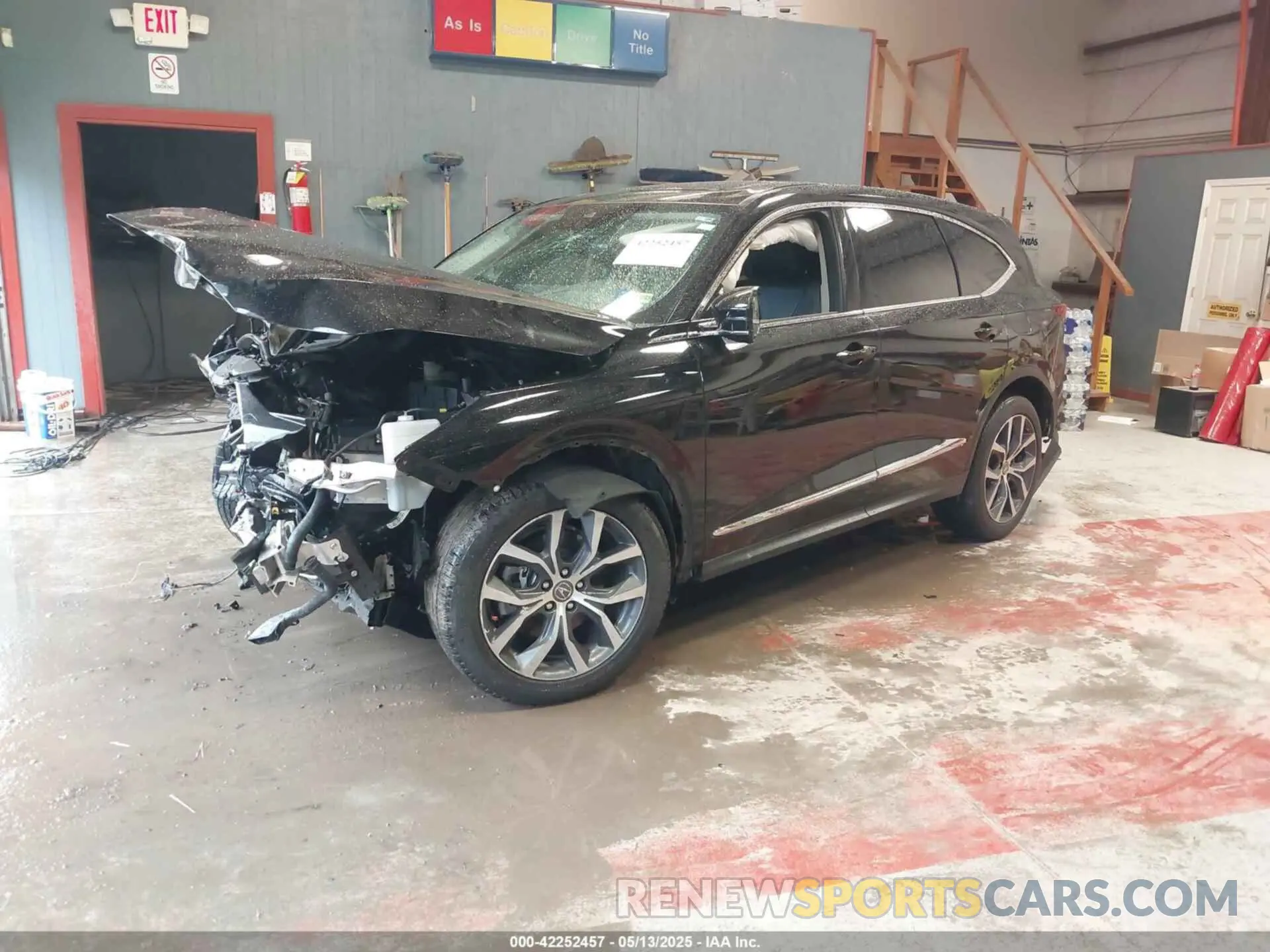 2 Photograph of a damaged car 5J8YD9H40NL011459 ACURA MDX 2022