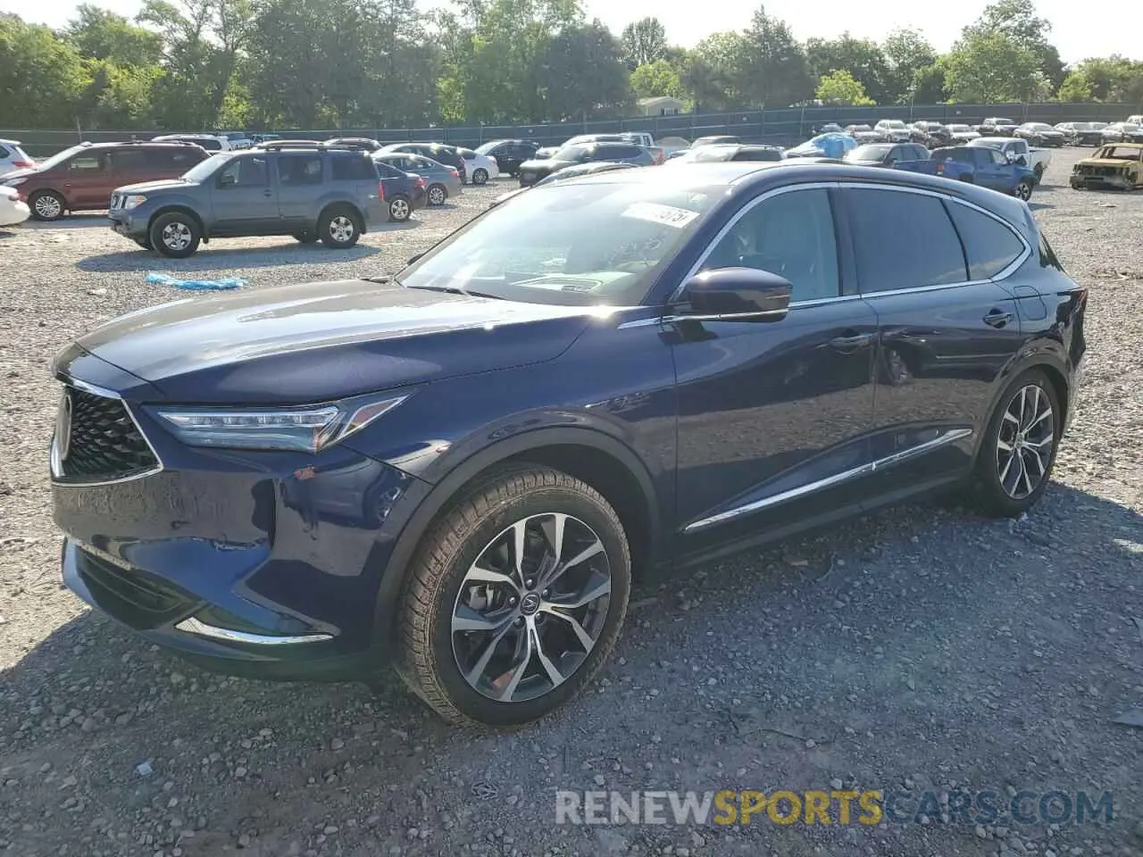 1 Photograph of a damaged car 5J8YD9H41NL001586 ACURA MDX 2022