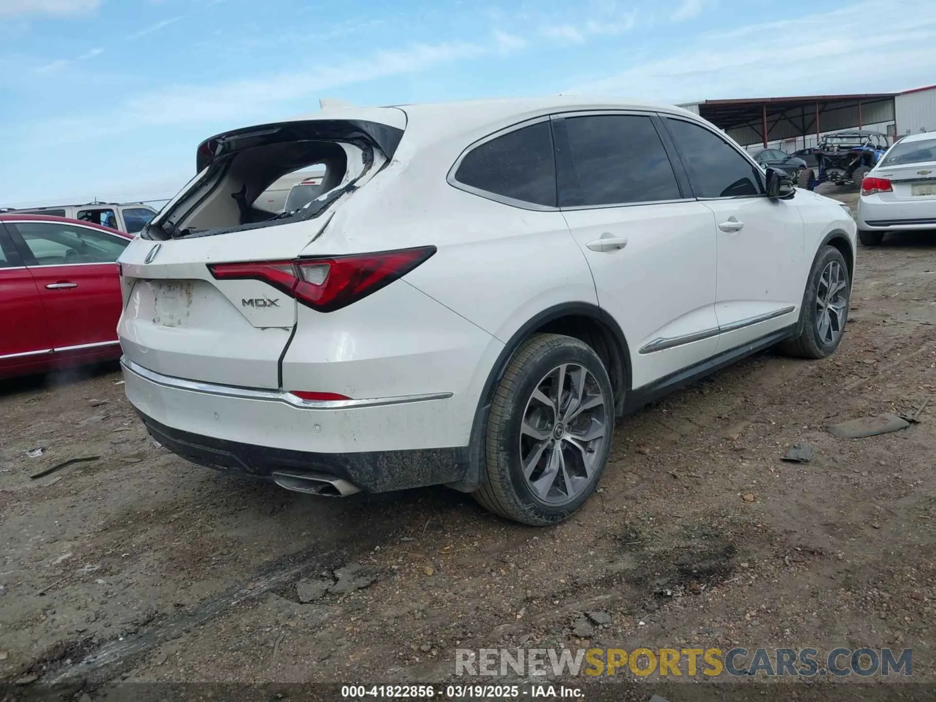 4 Photograph of a damaged car 5J8YD9H41NL012345 ACURA MDX 2022