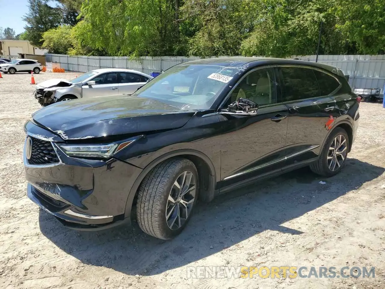 1 Photograph of a damaged car 5J8YD9H44NL001310 ACURA MDX 2022