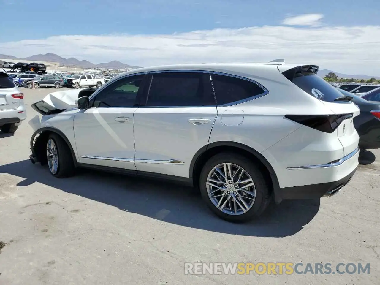 2 Photograph of a damaged car 5J8YD9H44NL011593 ACURA MDX 2022