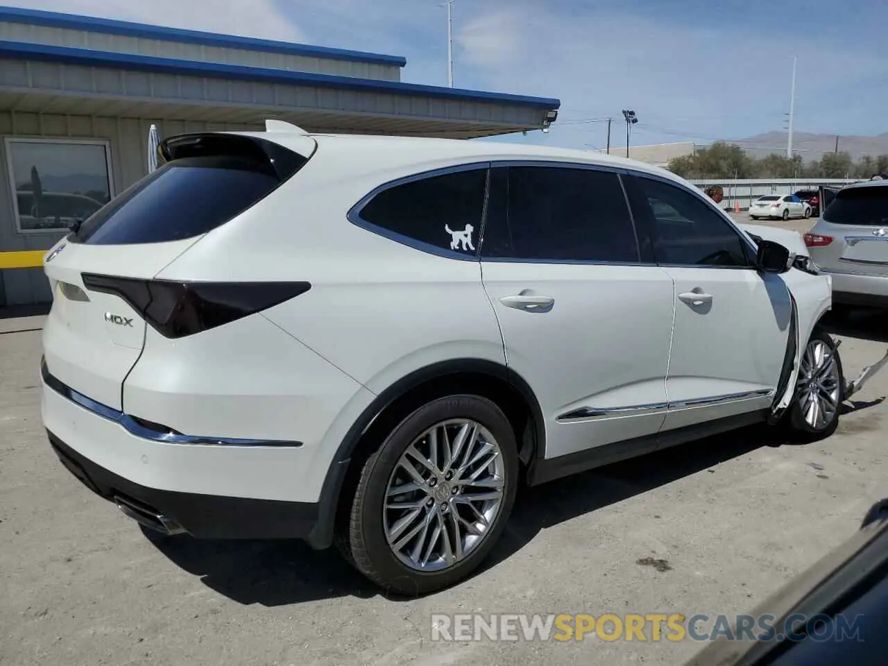 3 Photograph of a damaged car 5J8YD9H44NL011593 ACURA MDX 2022