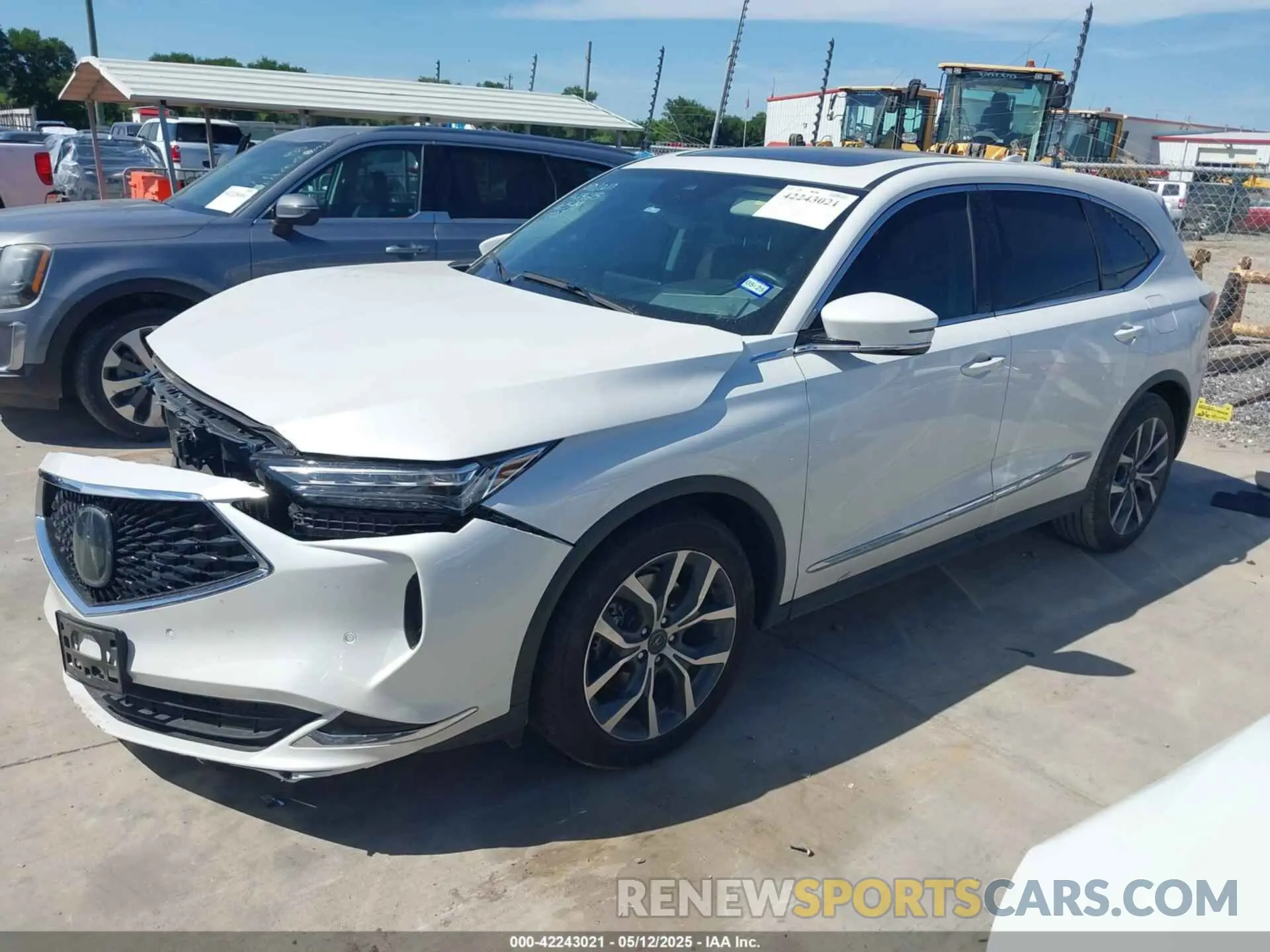 2 Photograph of a damaged car 5J8YD9H45NL011599 ACURA MDX 2022