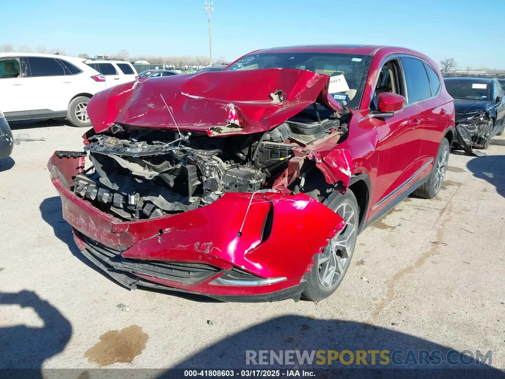 6 Photograph of a damaged car 5J8YD9H49NL002095 ACURA MDX 2022