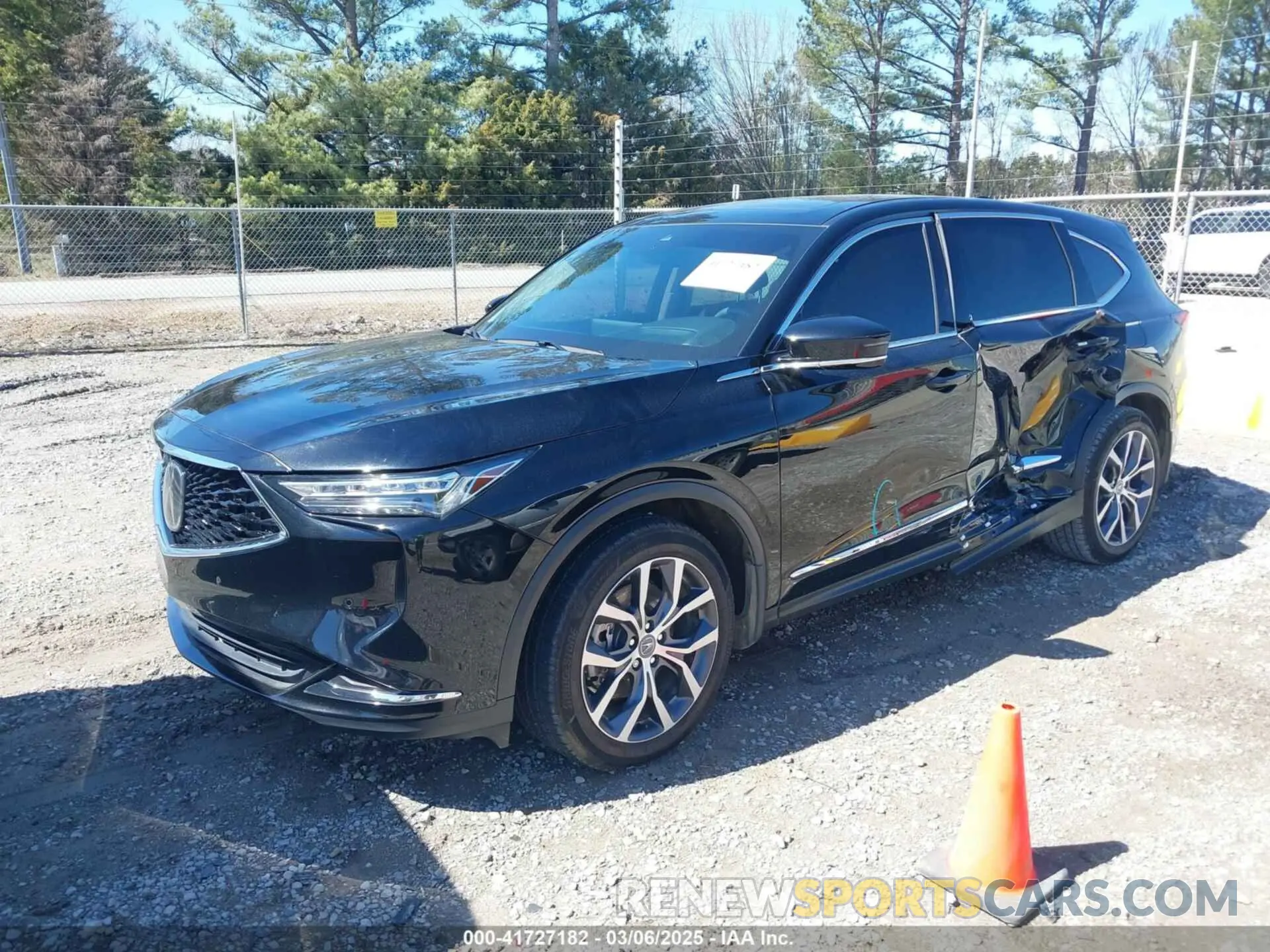 2 Photograph of a damaged car 5J8YD9H4XNL005460 ACURA MDX 2022