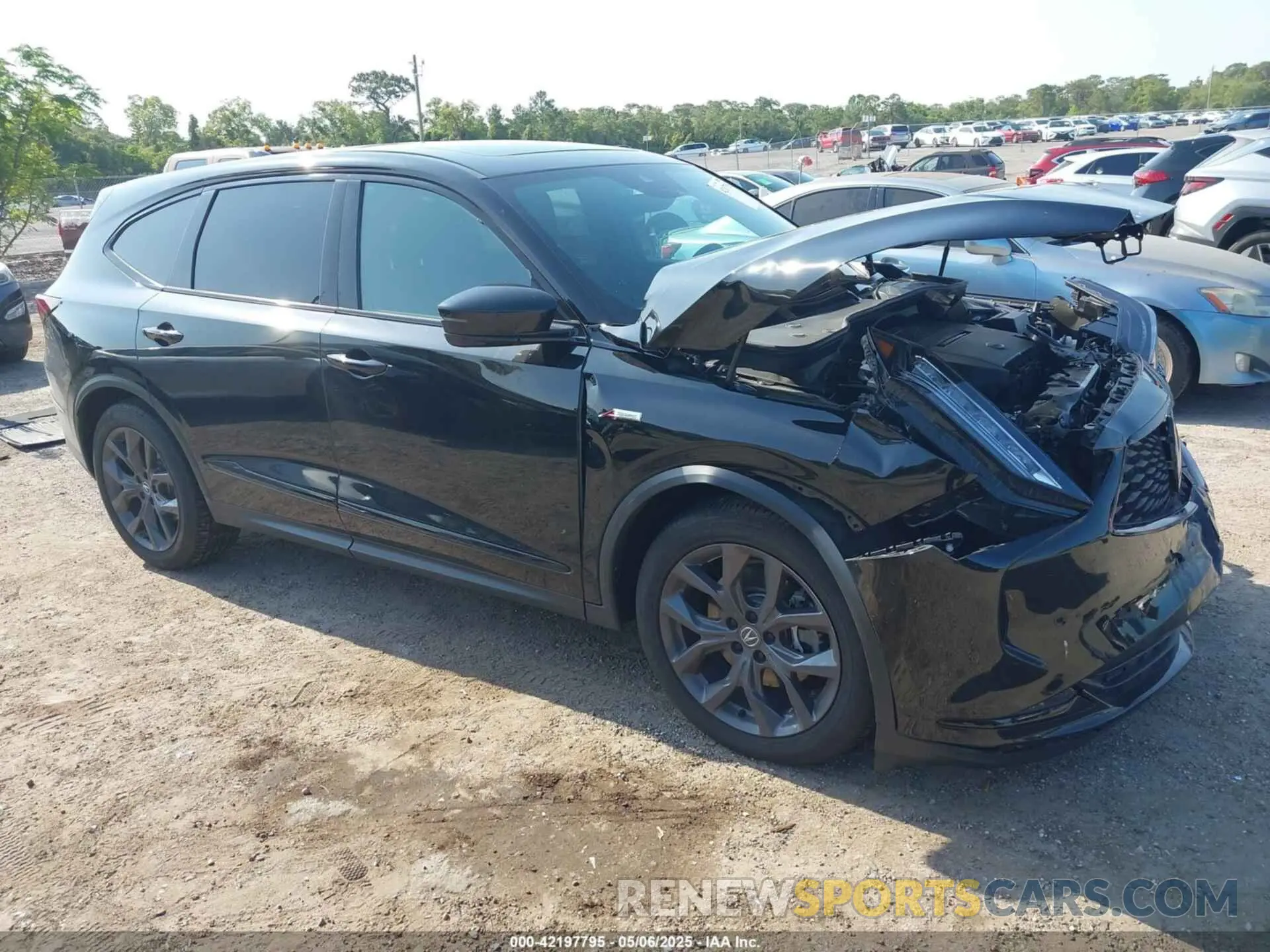 1 Photograph of a damaged car 5J8YE1H02NL044992 ACURA MDX 2022
