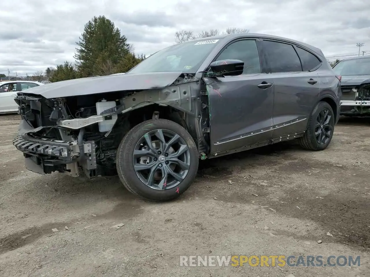 1 Photograph of a damaged car 5J8YE1H05NL001750 ACURA MDX 2022