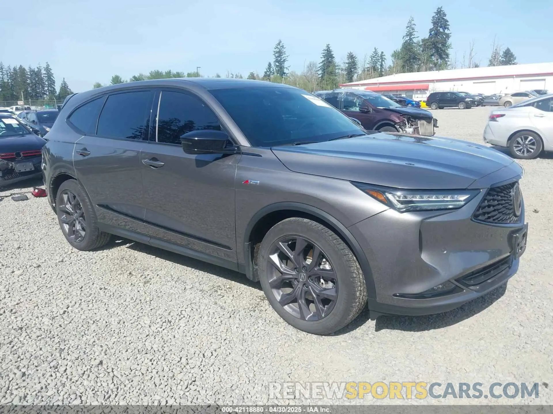 1 Photograph of a damaged car 5J8YE1H05NL044324 ACURA MDX 2022
