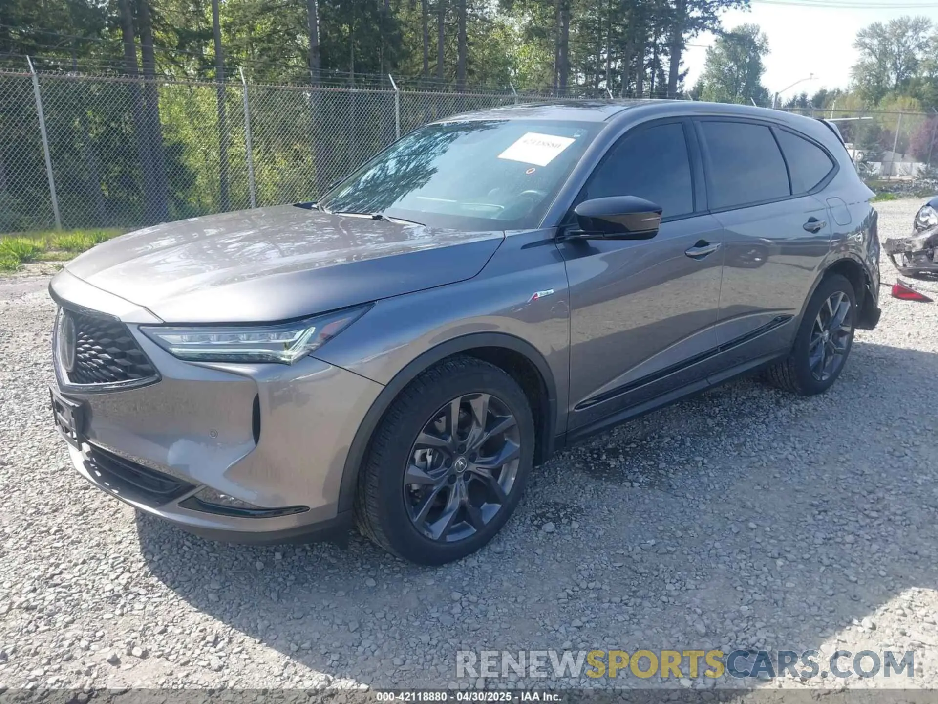 2 Photograph of a damaged car 5J8YE1H05NL044324 ACURA MDX 2022