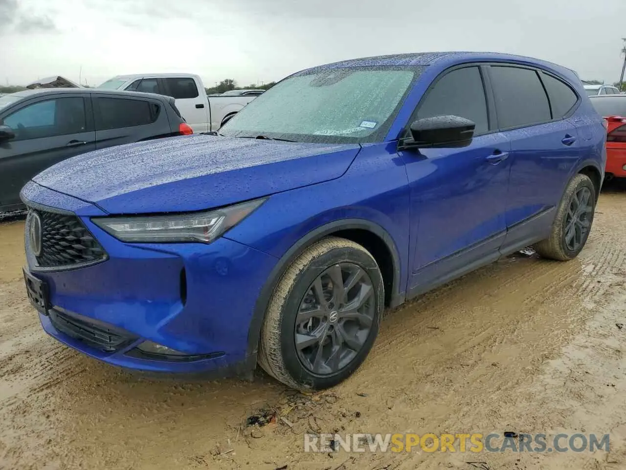 1 Photograph of a damaged car 5J8YE1H07NL013091 ACURA MDX 2022