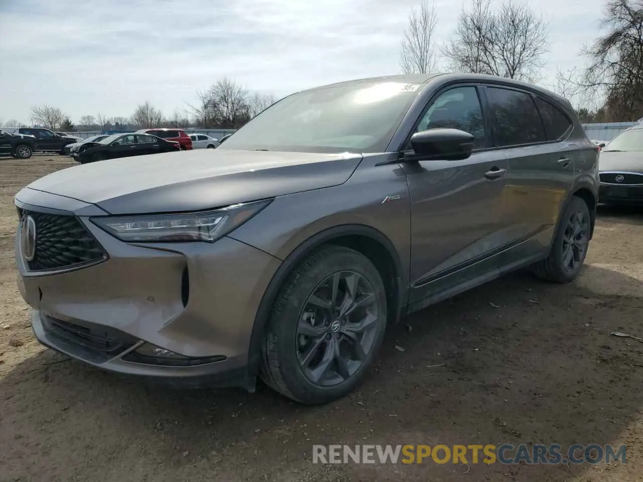 1 Photograph of a damaged car 5J8YE1H07NL803491 ACURA MDX 2022