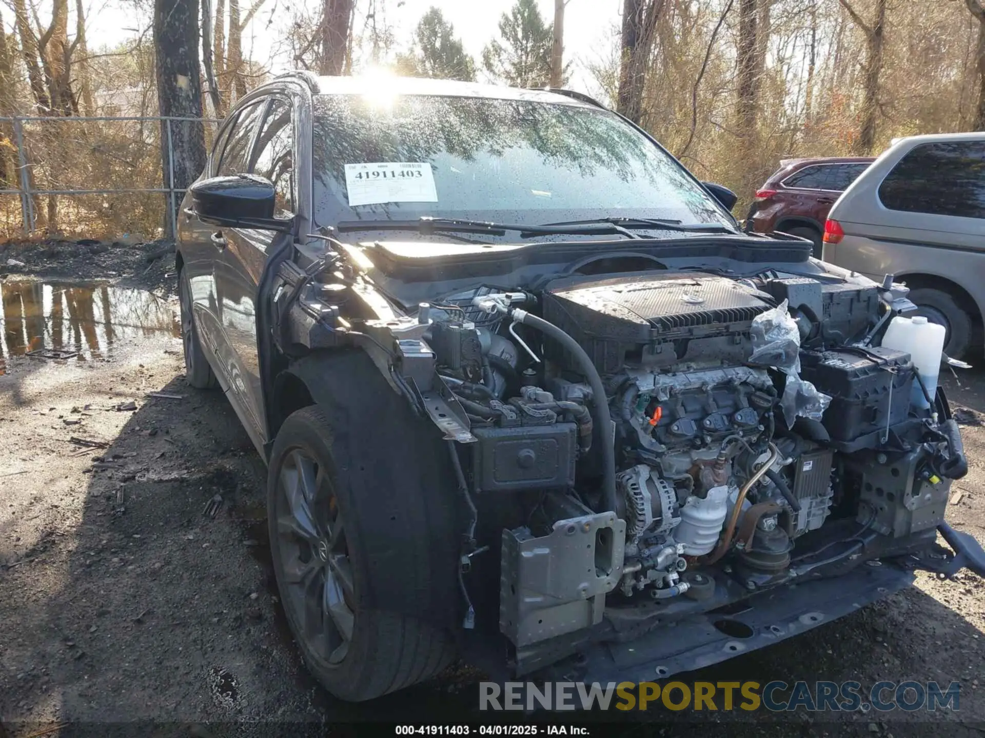 1 Photograph of a damaged car 5J8YE1H09NL035478 ACURA MDX 2022