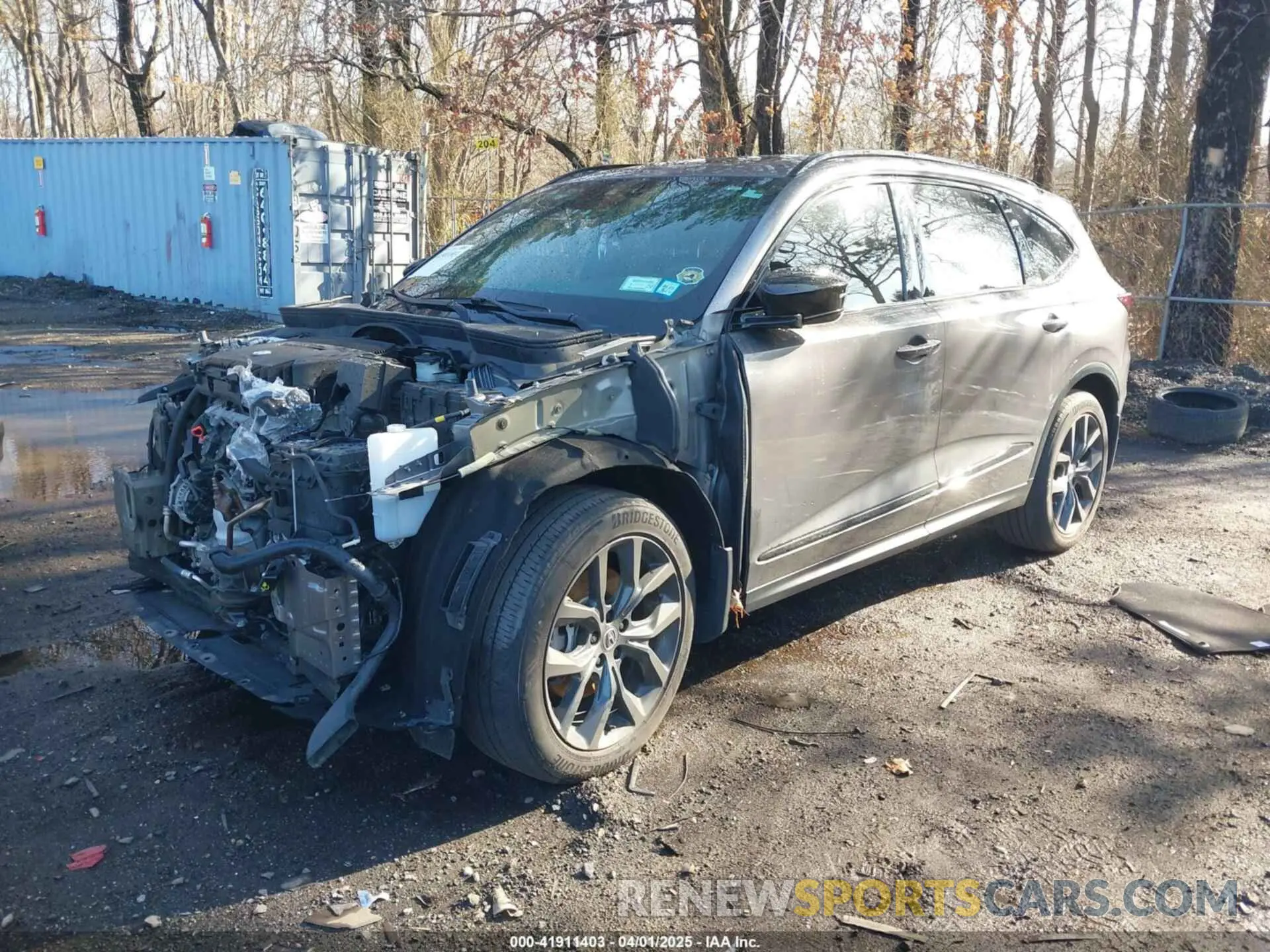 2 Photograph of a damaged car 5J8YE1H09NL035478 ACURA MDX 2022