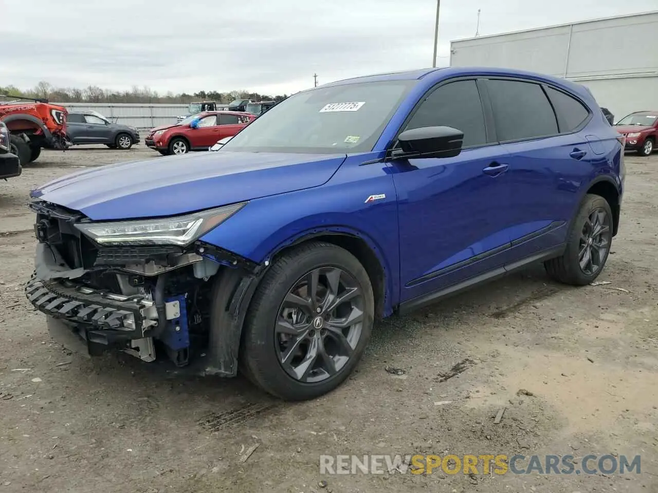 1 Photograph of a damaged car 5J8YE1H0XNL035540 ACURA MDX 2022