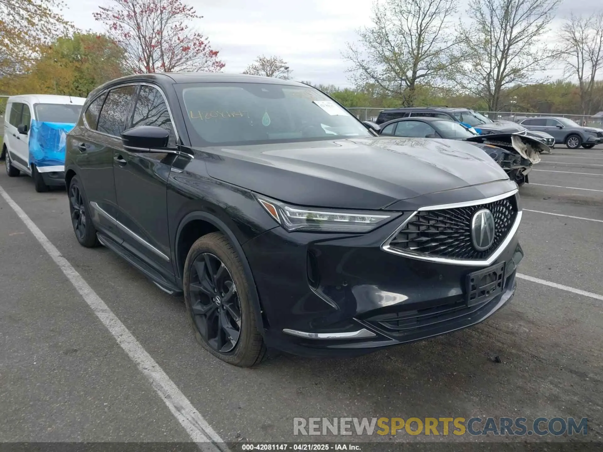 1 Photograph of a damaged car 5J8YE1H44NL036511 ACURA MDX 2022