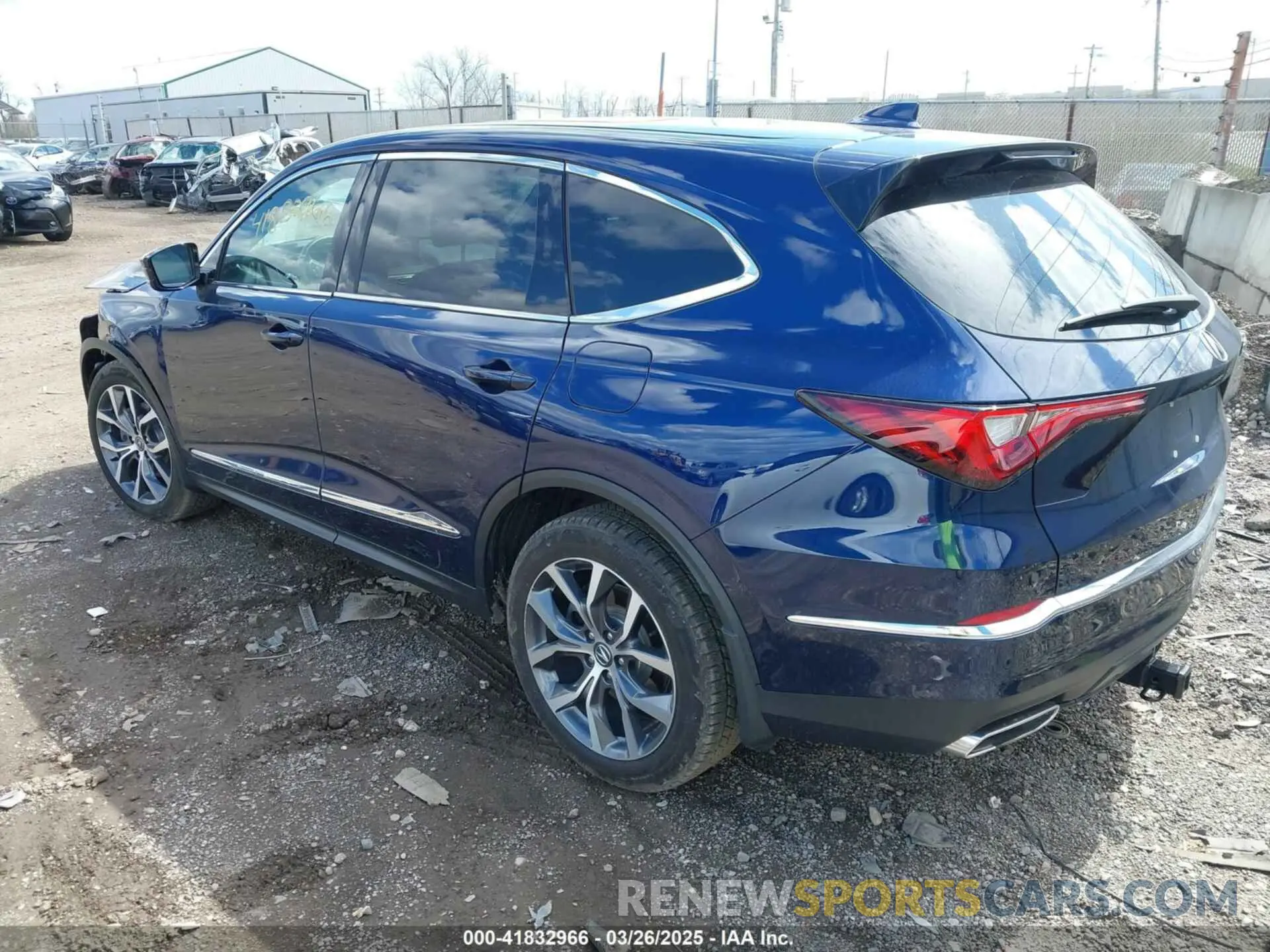 3 Photograph of a damaged car 5J8YE1H47NL026765 ACURA MDX 2022