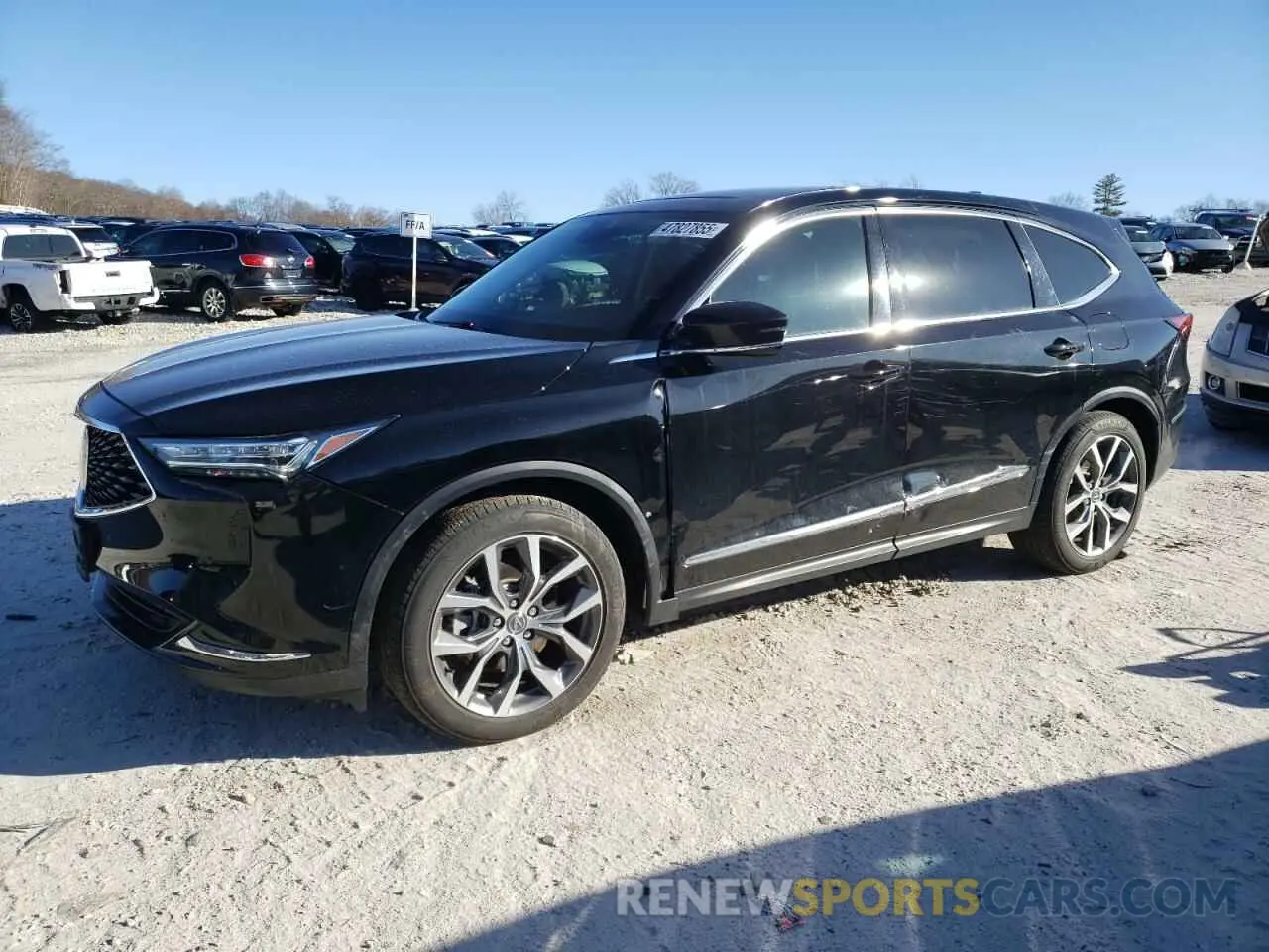 1 Photograph of a damaged car 5J8YE1H48NL022594 ACURA MDX 2022