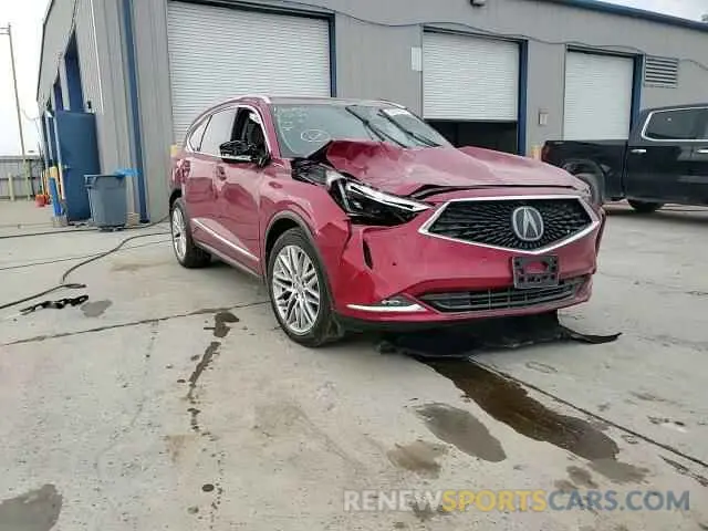 14 Photograph of a damaged car 5J8YE1H81NL000553 ACURA MDX 2022