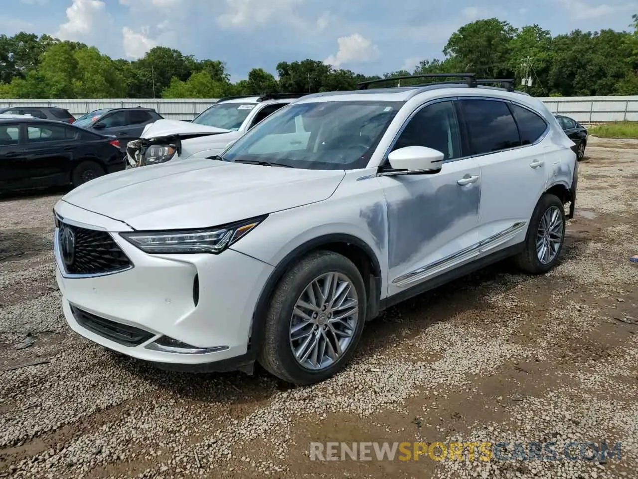 1 Photograph of a damaged car 5J8YE1H84NL041369 ACURA MDX 2022