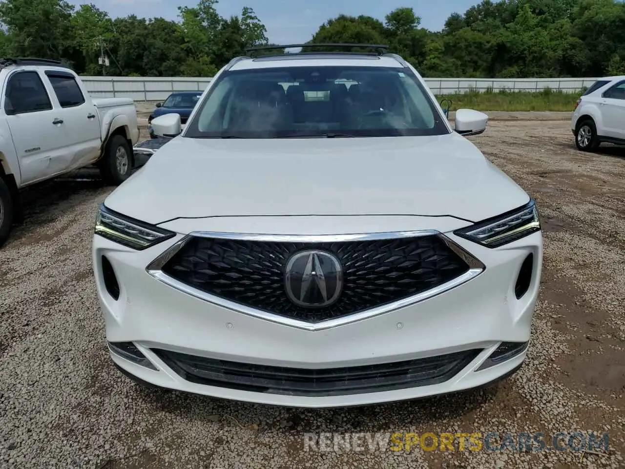 5 Photograph of a damaged car 5J8YE1H84NL041369 ACURA MDX 2022