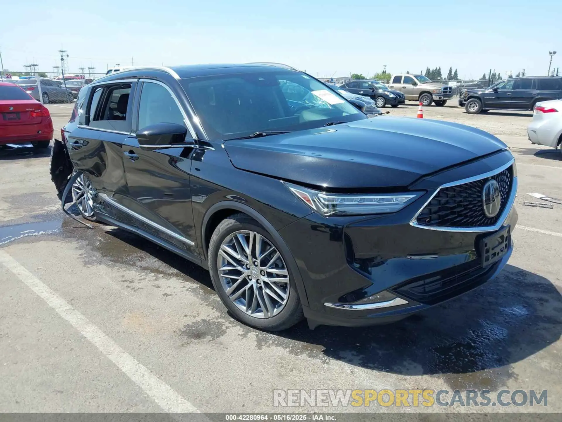 1 Photograph of a damaged car 5J8YE1H85NL008834 ACURA MDX 2022