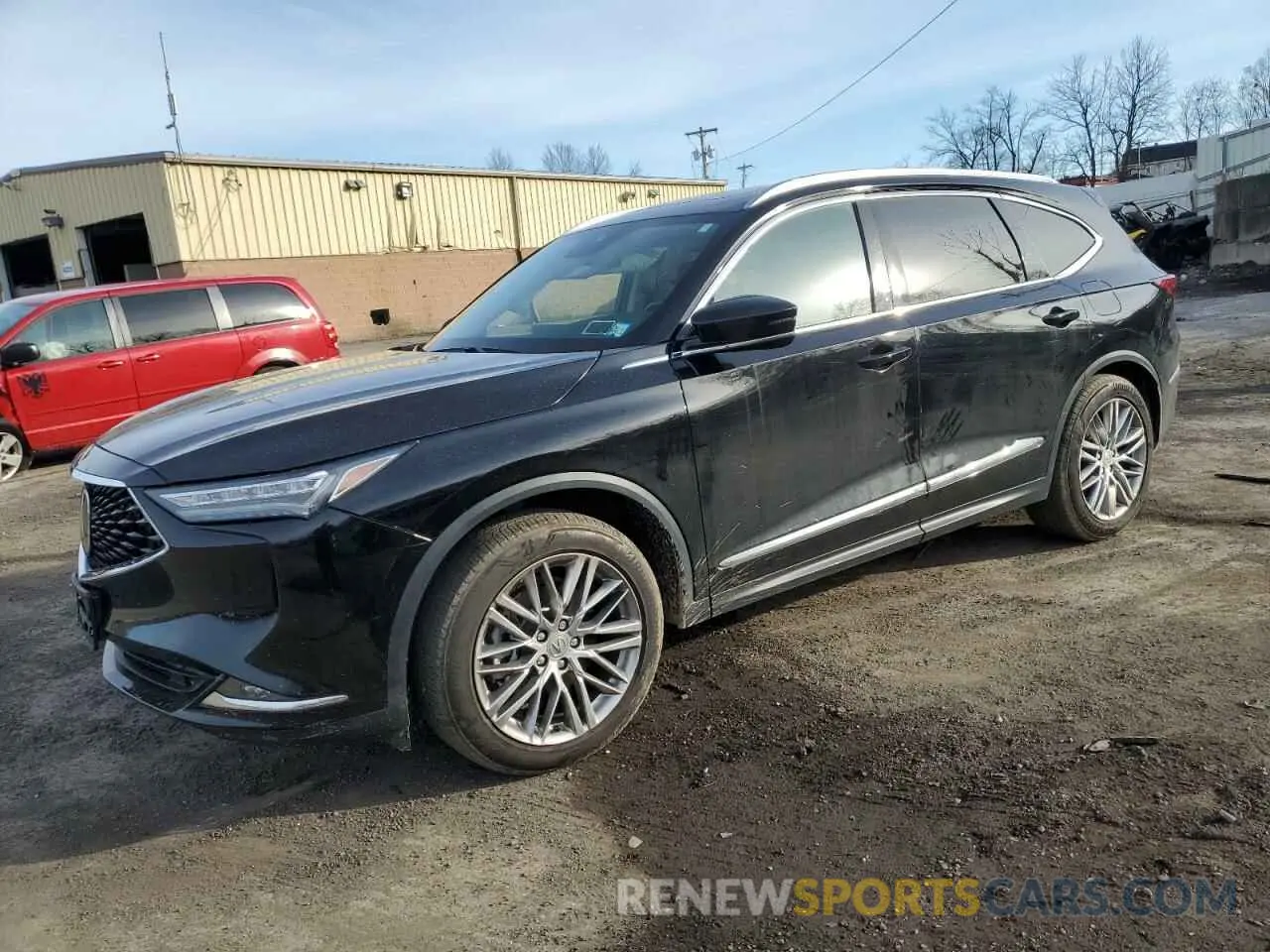 1 Photograph of a damaged car 5J8YE1H87NL041382 ACURA MDX 2022