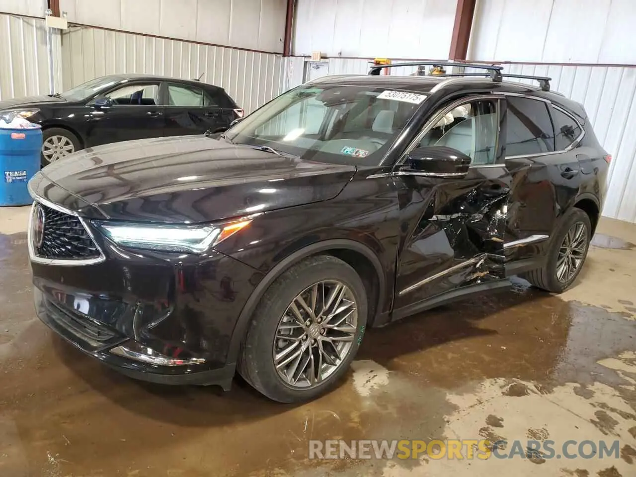 1 Photograph of a damaged car 5J8YE1H88NL018502 ACURA MDX 2022