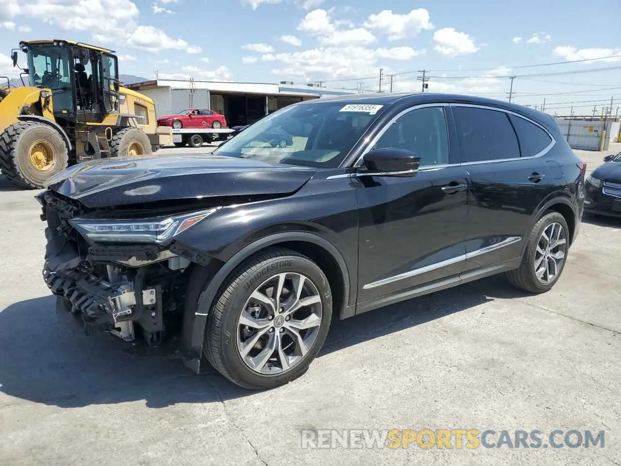 1 Photograph of a damaged car 5J8YD9H45PL002520 ACURA MDX 2023