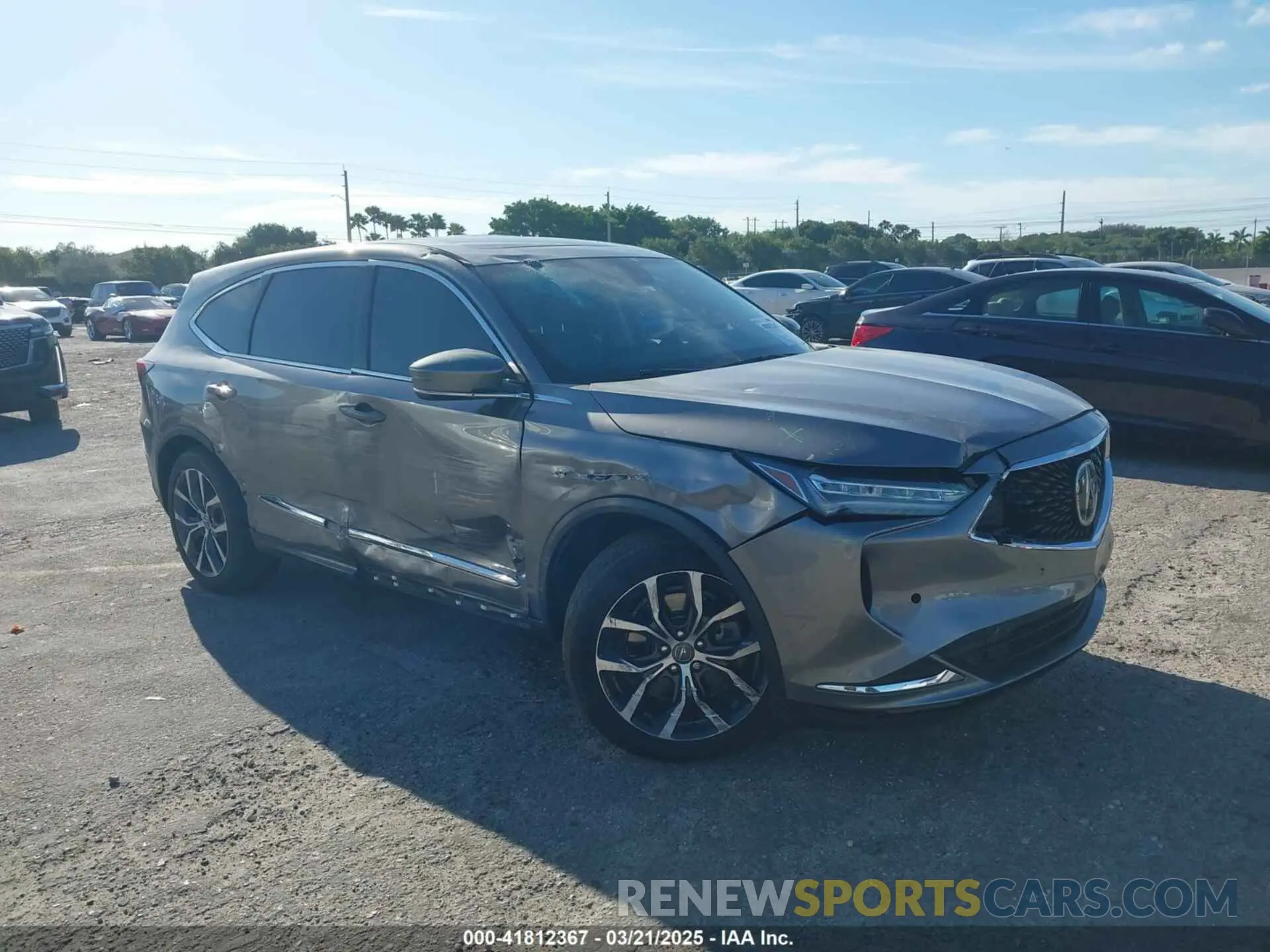 1 Photograph of a damaged car 5J8YD9H45PL006079 ACURA MDX 2023
