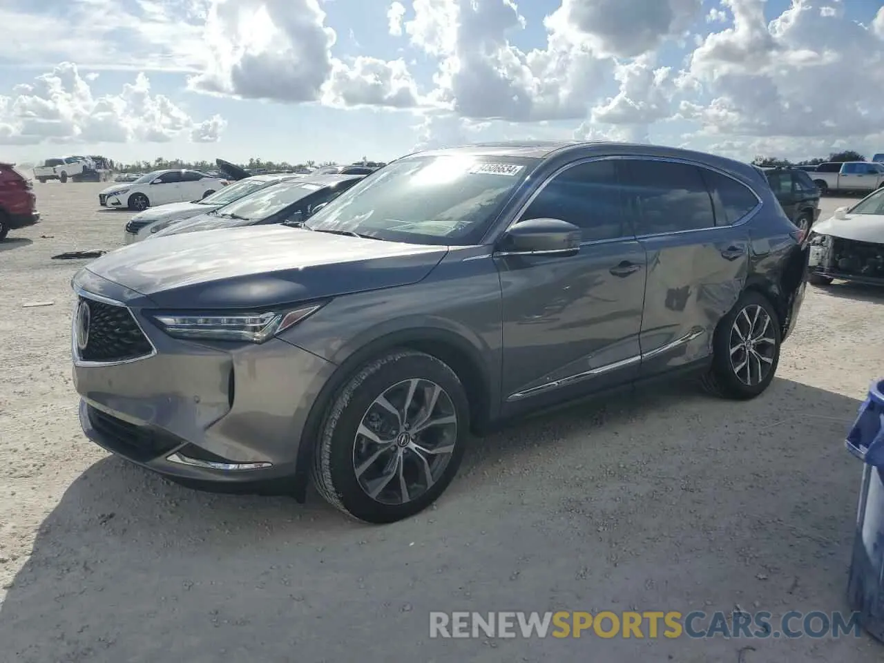 1 Photograph of a damaged car 5J8YD9H46PL004227 ACURA MDX 2023