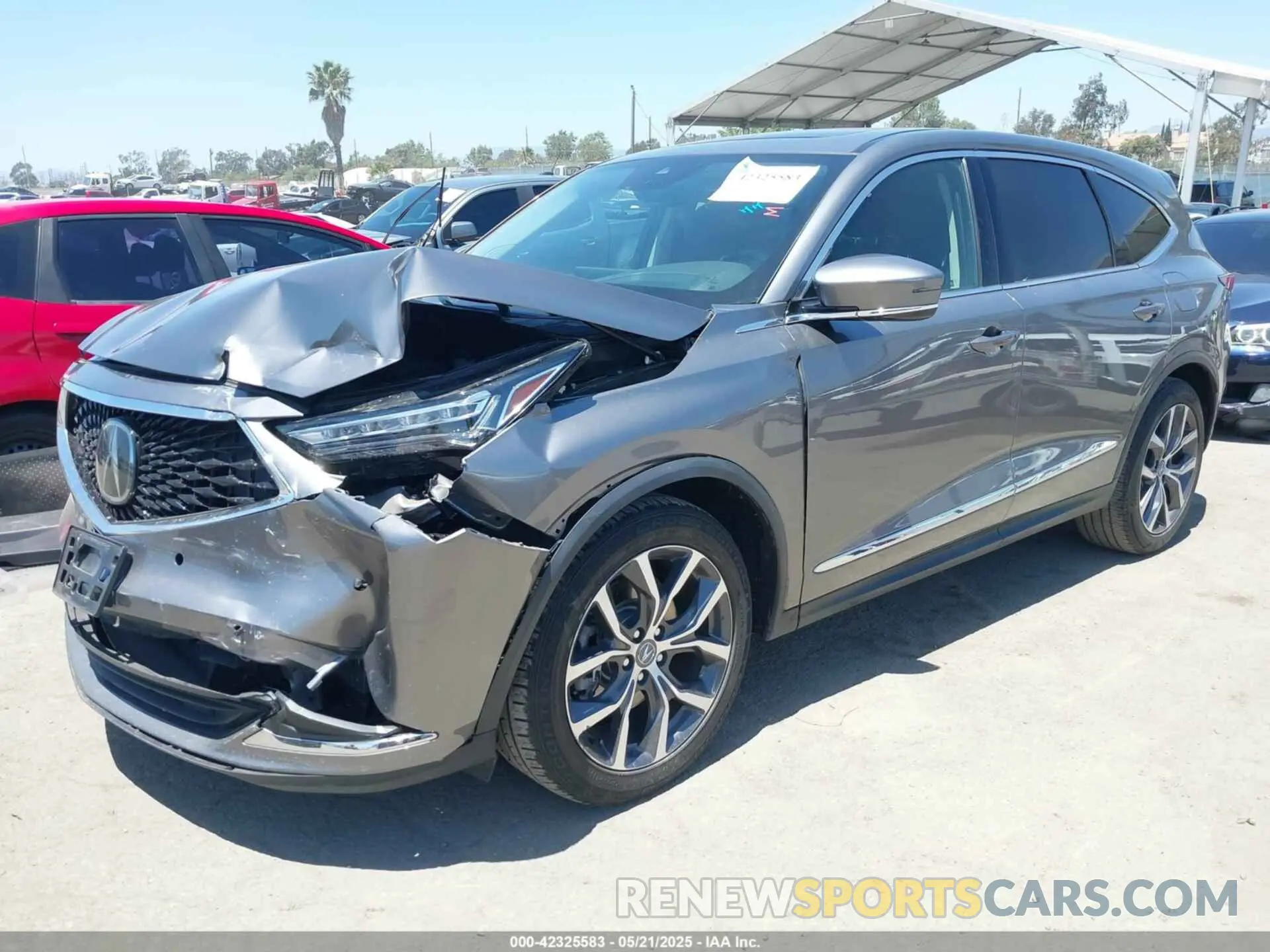 2 Photograph of a damaged car 5J8YD9H4XPL005963 ACURA MDX 2023