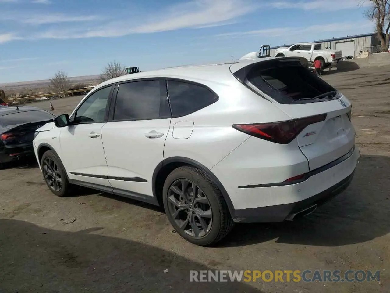 2 Photograph of a damaged car 5J8YE1H02PL042968 ACURA MDX 2023