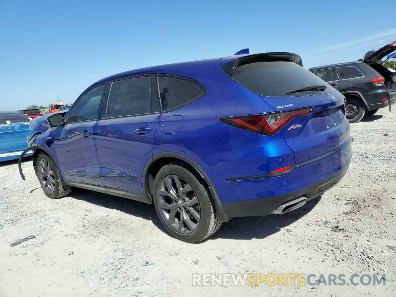 2 Photograph of a damaged car 5J8YE1H05PL012993 ACURA MDX 2023