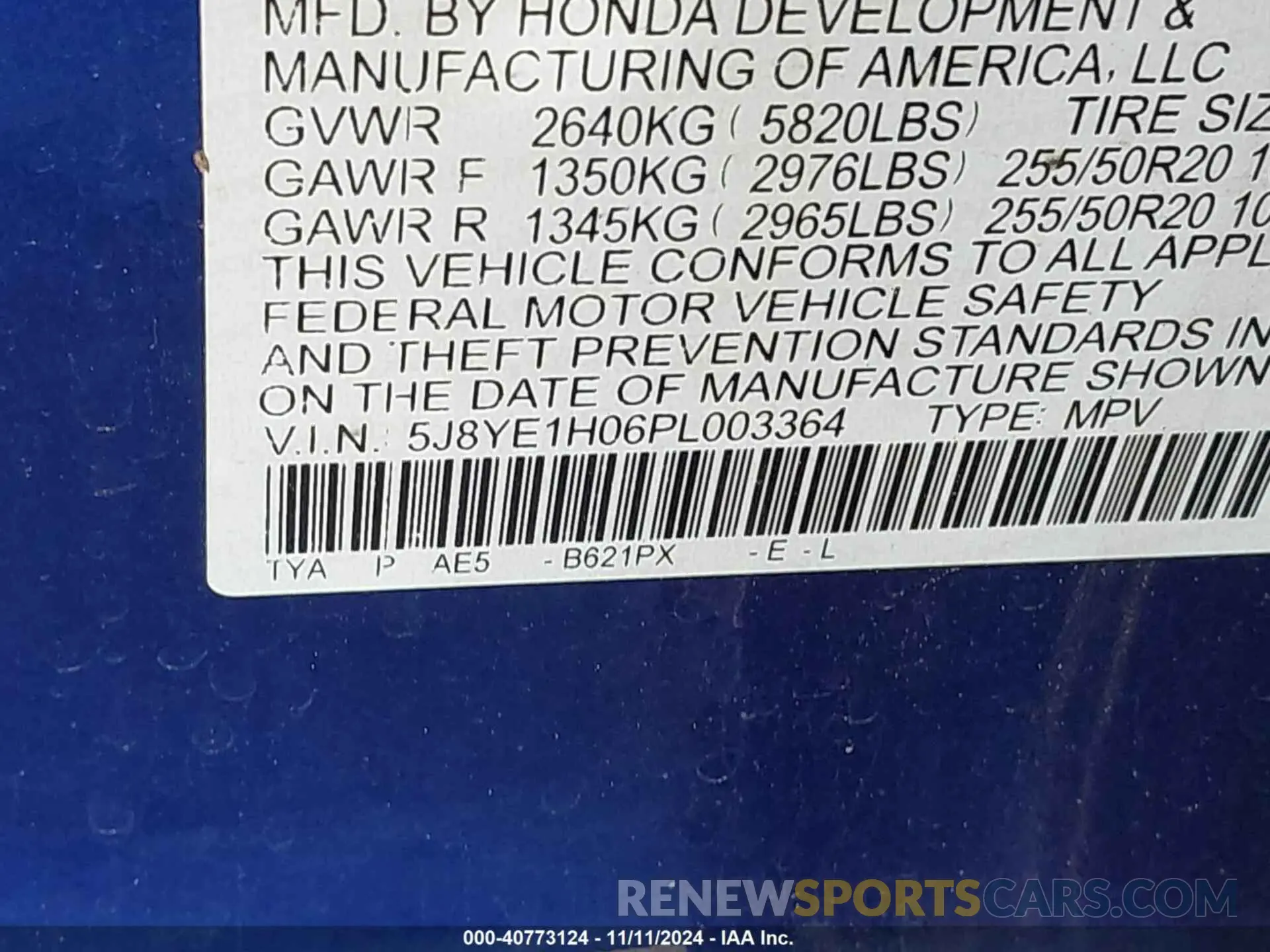 9 Photograph of a damaged car 5J8YE1H06PL003364 ACURA MDX 2023