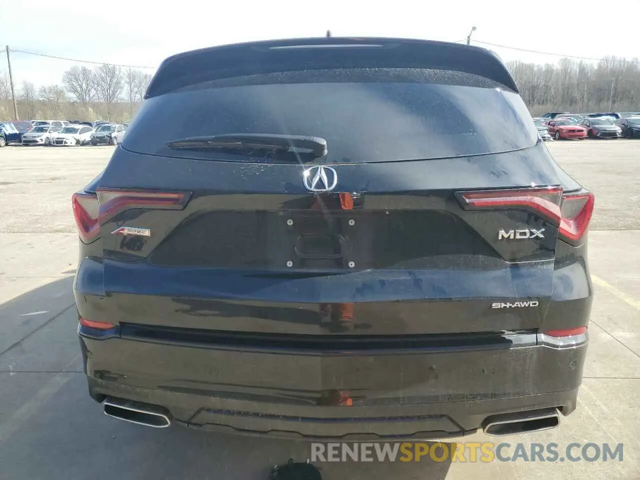 6 Photograph of a damaged car 5J8YE1H06PL012727 ACURA MDX 2023