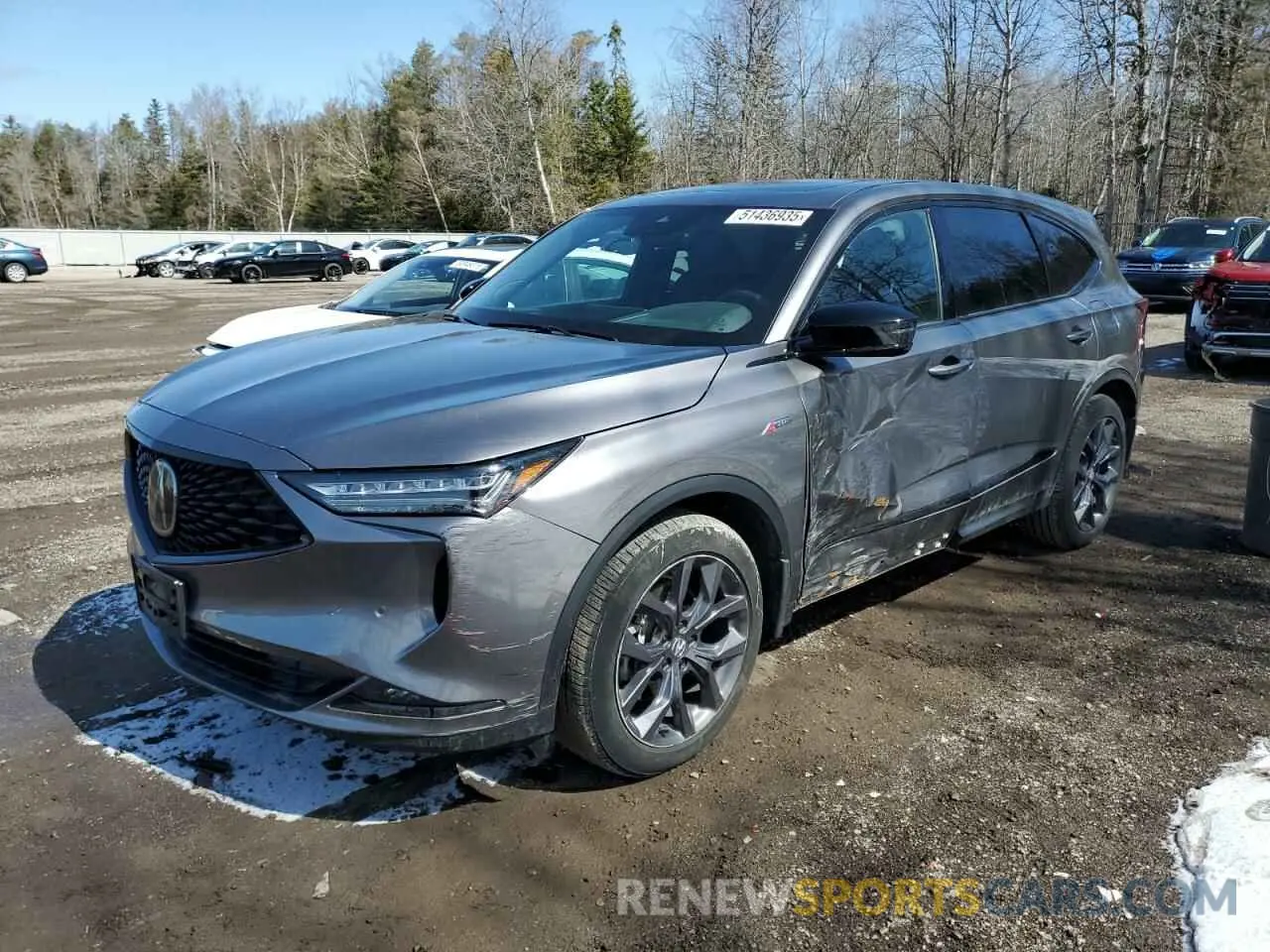 1 Photograph of a damaged car 5J8YE1H06PL801136 ACURA MDX 2023