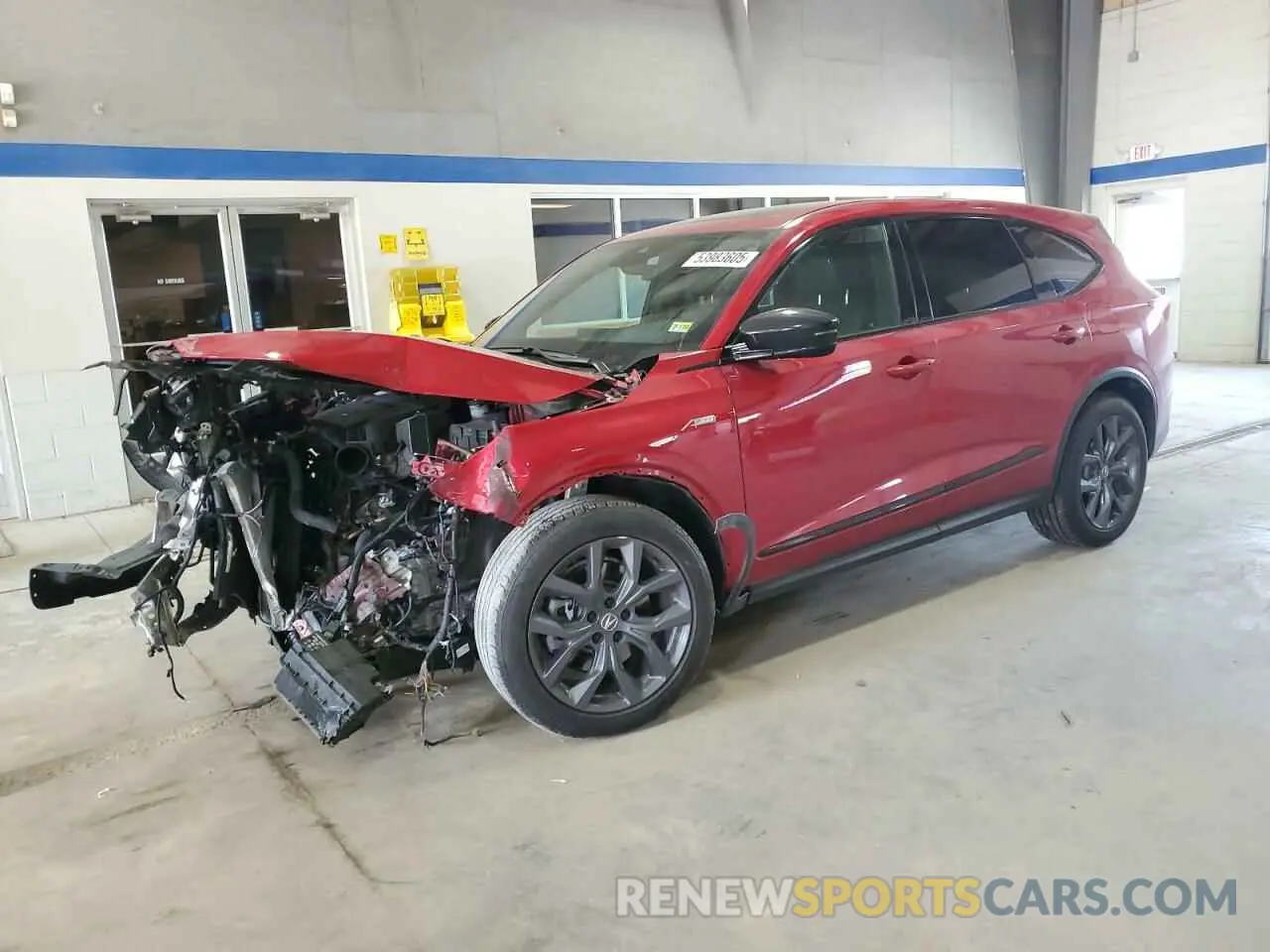 1 Photograph of a damaged car 5J8YE1H07PL003700 ACURA MDX 2023