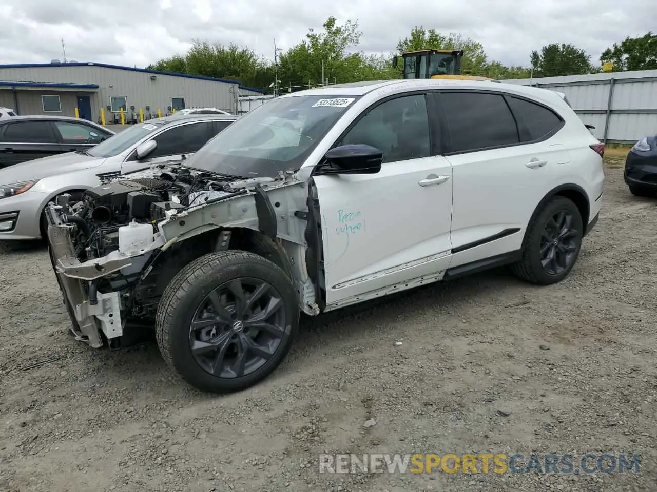 1 Photograph of a damaged car 5J8YE1H09PL001351 ACURA MDX 2023