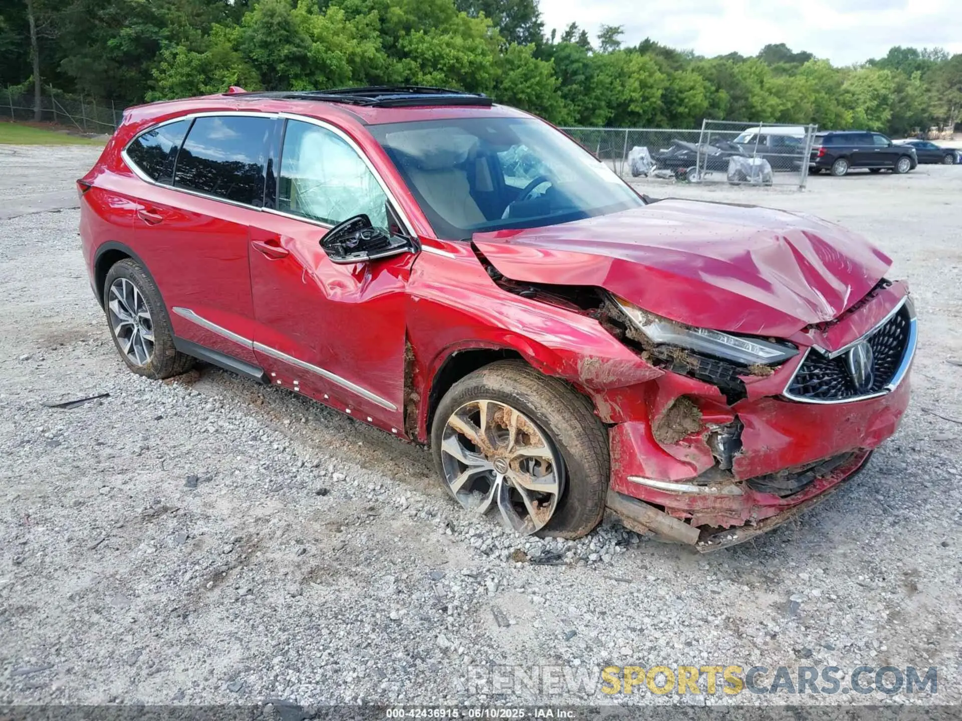 1 Photograph of a damaged car 5J8YE1H40PL007347 ACURA MDX 2023